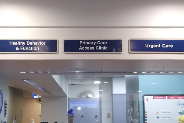 MultiCare Lobby Signs